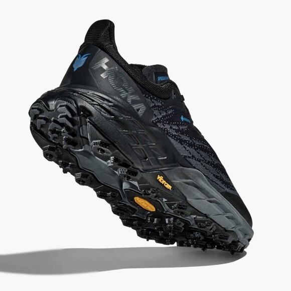 Hoka One One Black Trail Running Shoes with Subtle Blue Accents main image 7